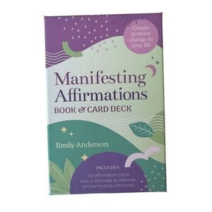 Manifesting Affirmations Book & Card Deck Emily Anderson NWOT
